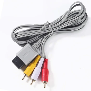 1,8 М Аудио-видео AV композитный кабель RCA для консолей Nintendo Wii и Wii U