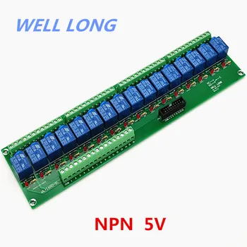 16-Канальный модуль интерфейса силового реле типа NPN 5V 10A, реле SONGLE SRD-5VDC-SL-C.