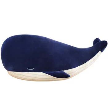 1шт 25 см Мультяшная Супер мягкая плюшевая игрушка Морское животное Большой Синий Кит Мягкая игрушка чучело рыбы Прекрасный подарок на день рождения для детей