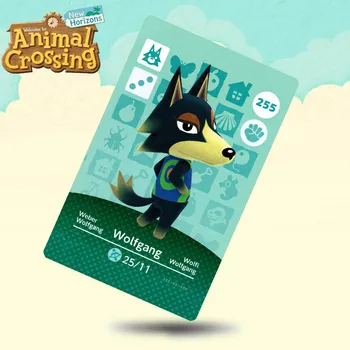 255 Карточек Wolfgang Animal Crossing Card Карты Amiibo подходят для игр Switch NS 3DS