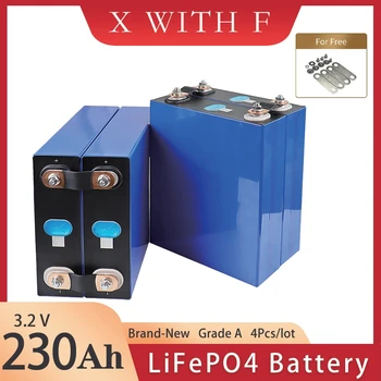 3,2 В 230 Ач LiFePO4 Аккумуляторная Батарея 4/8/16/32 шт. Перезаряжаемый Литий-Ионный Аккумулятор 100% Полной Емкости С Глубоким Циклом Для RV