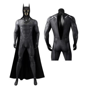 3D Цифровая печать, взрослый мужской костюм для косплея с рогом летучей мыши, костюм для Хэллоуина, костюм для ролевых игр, Черная летучая мышь