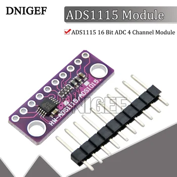ADS1115 16-разрядный 4-канальный модуль АЦП с программируемым усилителем усиления от 2,0 В до 5,5 В