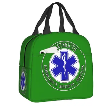 Emt Star Of Life Изолированные сумки для ланча для женщин и мужчин, водонепроницаемые, для фельдшера скорой помощи, для горячих и холодных ланчей, для пикника и путешествий