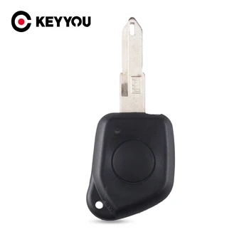 KEYYOU Сменный корпус дистанционного ключа автомобиля для Peugeot 106 205 206 306 405 406 1 кнопка с неразрезным лезвием Хорошего качества