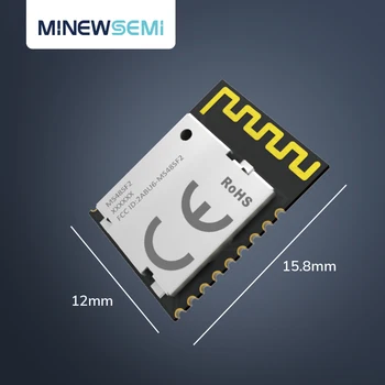 MinewSemi MS48SF21 Модуль Bluetooth Ble с низким энергопотреблением 5.0 для светодиодной подсветки, умный дом, интеллектуальное носимое устройство.