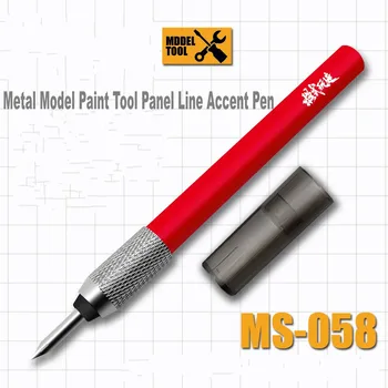MS058 Металлическая модель Инструмент для рисования Панель Линейная ручка в сборе Инструменты для сборки моделей для Gundam Military Hobby DIY