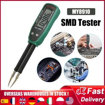 MY8910 Smart SMD Tester Тестер Микросхем Pen-типа с резистором 30 МОМ и конденсатором 3000 Отсчетов Сопротивления/Емкости/Диода/Тестового зажима Включения-выключения