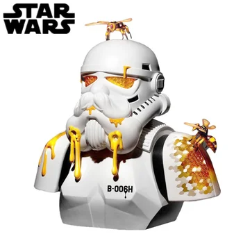 Star Wars Honeycomb Обычная Версия Или Версия С Боевыми Повреждениями Гаражный Комплект Украшение Белого Солдата ПВХ Модель B-006h Lightup Honeycomb И Глаза