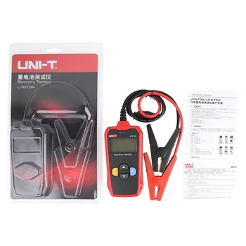 UNI-T UT673A UT675A Тестер автомобильного аккумулятора Зарядное устройство Анализатор напряжения 12 В 24 В Тест батареи Автомобильный Тестер аккумулятора Зарядный сканер