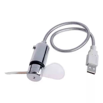 USB Mini с гибким временем, Прочный Регулируемый USB-гаджет, Мини-гибкая светодиодная подсветка, USB-вентилятор для ноутбука, дисплей времени для ноутбука
