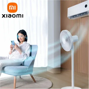 XIAOMI MIJIA Smart Standing Fan Поддержка приложения MI HOME Timing Fan Преобразование частоты переменного тока, Электрический напольный вентилятор, Голосовое управление.