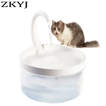 Автоматический дозатор воды Фильтр с активированным углем Стандартная версия со светодиодной подсветкой Нехватка воды и отключение питания Поилка для кошек и собак