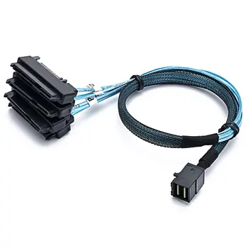 Внутренний кабель прямого подключения HD Mini SAS SFF-8643 к 4 SATA.