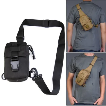 Военная сумка через плечо, небольшой тактический рюкзак-слинг, мужская нагрудная сумка, сумка для мобильного телефона, походная сумка для скалолазания на открытом воздухе