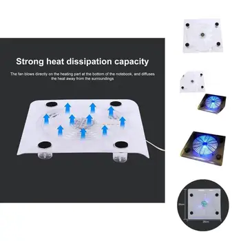 Высококачественная охлаждающая подставка Plug Play Радиатор для ноутбука без драйверов Эффективный вентилятор охлаждения для учебы Вентилятор охлаждения