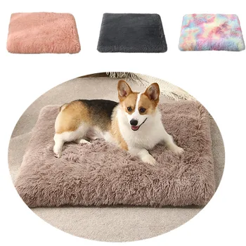 Высококачественный хлопковый плюшевый коврик для собаки с эффектом памяти, кошка для маленьких, средних и больших, Съемный для чистки, Подушка для щенка, Супер Мягкая подкладка
