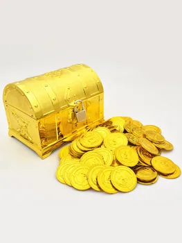 Детская толстая пластиковая игрушка пиратское сокровище золотой праздничный подарок для вечеринки игровое шоу реквизит База данных Cataclysm