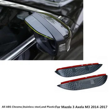 Для Mazda 3 Axela M3 2014 2015 2016 2017-2019 Отделка Заднего Стекла Зеркала Заднего Вида От Дождя Щит Для Бровей Солнцезащитный Козырек Пластиковая Рамка