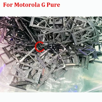 Для Motorola Moto G Pure Слот для sim-карты Держатель лотка Гнездо для чтения sim-карт Запасные части