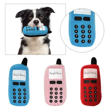 Звуковая игрушка для домашних животных в форме мобильного телефона, плюшевая игрушка для жевания собак, щенок, котенок, средство для чистки зубов, зубная щетка, мягкие игрушки для дрессировки домашних животных