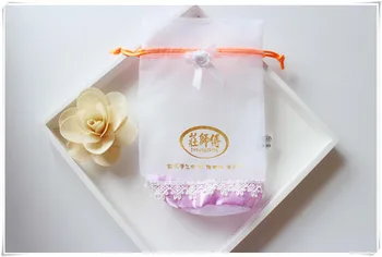 Изготовленный на заказ Высококачественный мешок из Органзы с логотипом, Косметическая упаковка, Подарочный пакет, сумка на шнурке