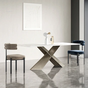 Итальянские дизайнерские обеденные стулья из железа, современная мебель для дома, гостиничные обеденные стулья, Удобное кресло для переговоров с полудуговой спинкой.