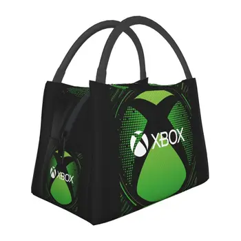 Классические пакеты для ланча с логотипом Xboxs с изоляцией для работы, офисных игр, подарков геймерам, Водонепроницаемый термоохладитель, ланч-бокс для женщин