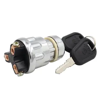Ключ зажигания Выключатель стартера с 2 ключами 3 провода 12 В для грузовых автомобилей сельскохозяйственной модификации мотоциклов вилочных погрузчиков