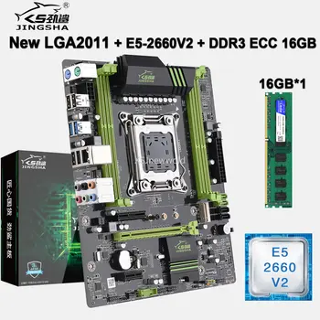 Комплект материнской платы X79 LGA2011 С Процессором E5 2660V2 DDR3 1*16G = 16 ГБ оперативной памяти Quad Channel M.2 LGA 2011 Материнская плата Xeon В сборе