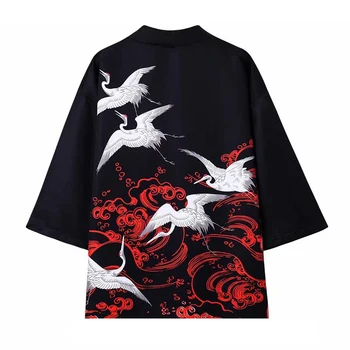 Костюм Хань в китайском стиле, японское кимоно, халат дракона, свободные мужские и женские рубашки и солнцезащитная одежда, пальто, мода