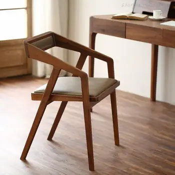 Креативный Минималистичный Деревянный стул Nordic Lounge Современный дизайн Armnest Стулья для столовой Продвинутые предметы домашнего обихода Mueblesa для взрослых