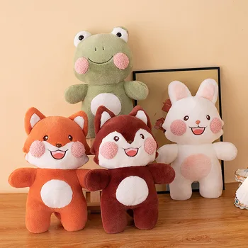 Кукла-лягушка Каваи, Мягкие Милые аниме-игрушки, Плюшевый кролик и лиса, плюшевая игрушка, подушка-кролик, подушка для сна, подарки на День рождения для детей