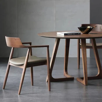 Кухонный Минималистичный стул для столовой в скандинавском стиле, Деревянный салон, Усовершенствованный Дизайн стульев, Ресторанные шезлонги, мебель для дома Salle Manger