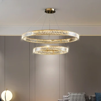 Люстры Хрустальные потолочные светодиодные светильники для гостиной хрустальный подвесной светильник для кухни, столовой светодиодное освещение для спальни