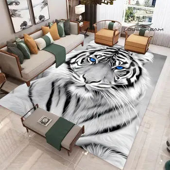 Модный ковер с 3D принтом тигра, коврик для йоги, реквизит для фотосъемки, декор комнаты, ковры для гостиной, коврики для спальни, дома