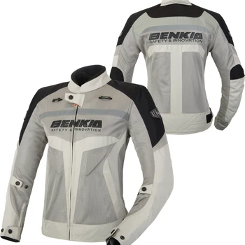 Мотоциклетная куртка и брюки BENKIA Для верховой езды, женский Дышащий гоночный противоскользящий облегающий мотоциклетный костюм