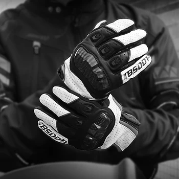 Мотоциклетные перчатки BSDDP с твердыми костяшками из углеродного волокна для мужчин и женщин, перчатки для мотокросса с сенсорным экраном на все пальцы