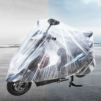 Мотоциклетный чехол Одноразовые прозрачные защитные чехлы Водонепроницаемые пылезащитные