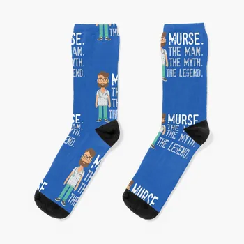 Мурс, Мужчина, Миф, легенда, подарок для мужчины, носки для медсестер, хоккейные спортивные носки, мужские компрессионные чулки