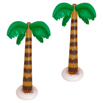 Надувной бассейн из зеленой кокосовой пальмы для детских летних вечеринок и развлечений на свежем воздухе
