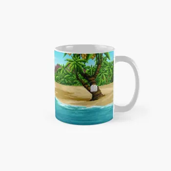 Наконец, на Острове Обезьян Monkey Island Дизайн Кружки Изображение Подарки Чай Кофе Посуда для напитков Ручка Круглая Фото Чашка Простая Печатная
