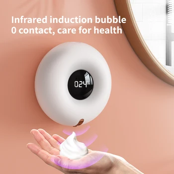 Настенный светодиодный дисплей Xiaozhi, автоматическая индукционная мойка для рук с пеной, датчик пены, бытовой инфракрасный датчик, дозатор мыла
