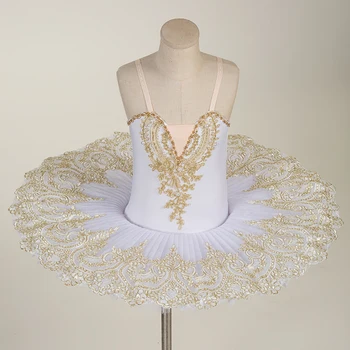 Новая детская балетная юбка, одежда для выступлений, профессиональная одежда для девочек, маленький лебедь, тюлевая юбка на подтяжках, юбка-пачка, костюм для выступлений