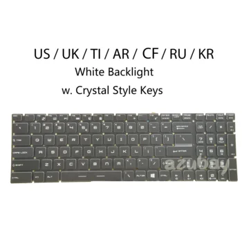 Новая Клавиатура С подсветкой Для MSI GP62 GP63 GP72 GP72VR WE63 WE73 WS63 WT75 PE60 PE70 PL60 PX60 GL62 GL62M GL72 US RU KR TI AR UK CF