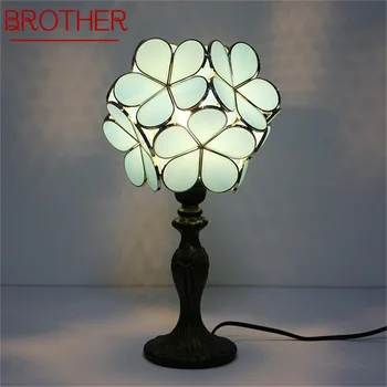 Новые настольные лампы BROTHER, современный светодиодный настольный светильник с цветами, креативный для украшения дома, спальни