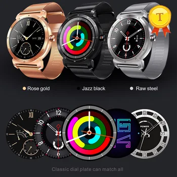 новый красочный дисплей, точный сердечный ритм, металлические смарт-часы из стали, Шагомер, фитнес-трекер, бизнес-смарт-часы для Android ios