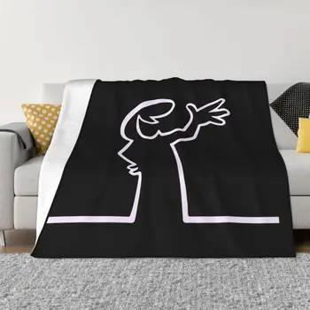 Одеяла La Linea с забавным рисунком Плюшевые пледы Украшение домашнего дивана Легкие покрывала