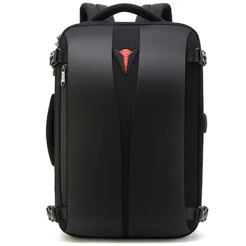 Однотонная сумка большой емкости, роскошный деловой рюкзак для мужчин, вмещающий 15,6-дюймовый компьютер для путешествий, многофункциональный