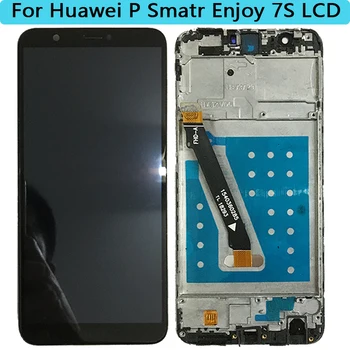 Оригинальный ЖК-Дисплей Для HuaWei P Smart LCD С Рамкой Сенсорного Экрана Enjoy 7S FlG LX1 LX3 ЖК-дисплей С Цифровым Преобразователем Экрана В Сборе